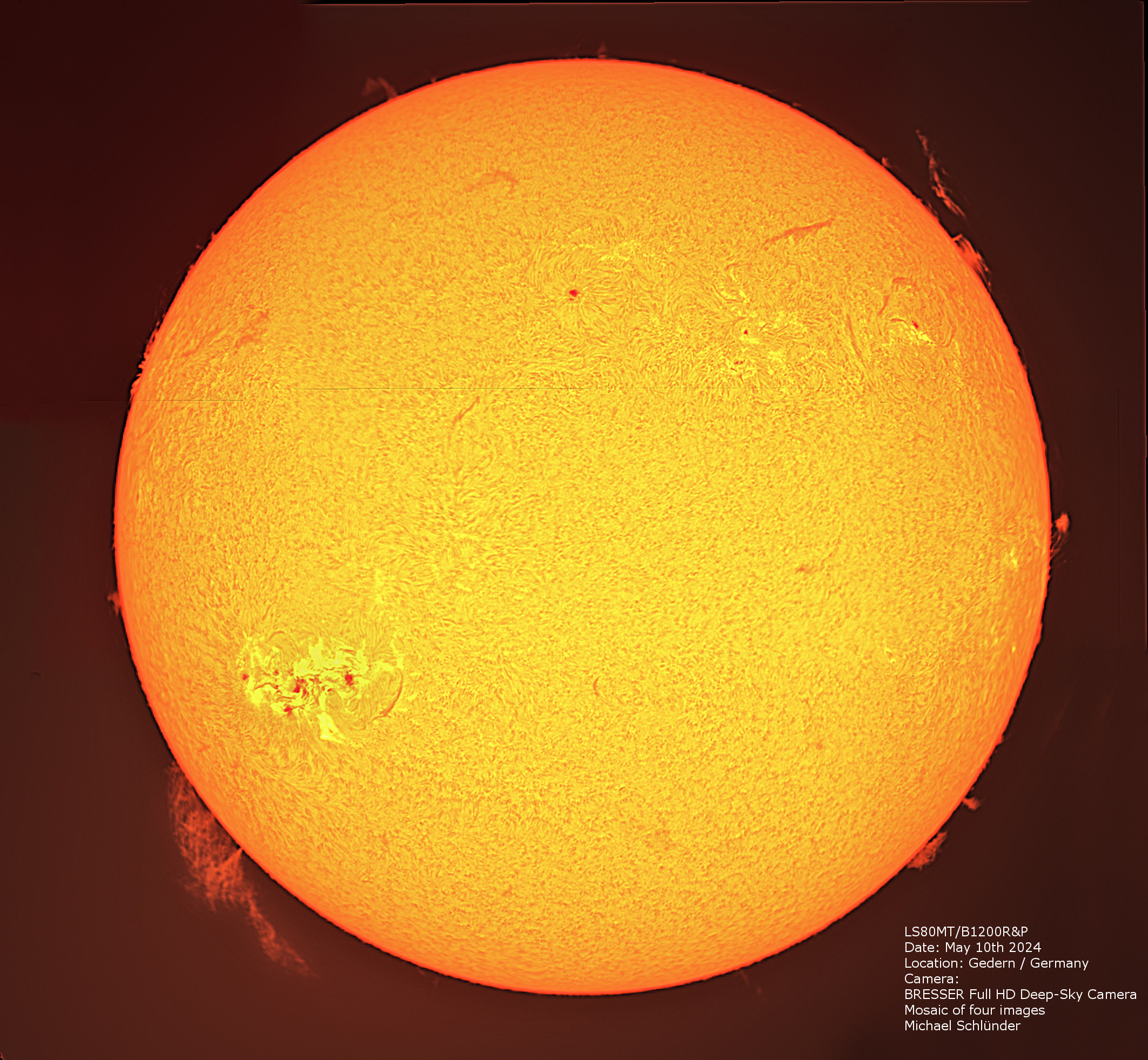 LUNT LS80MT/B1200R&P Allround APO Teleskop für Sonne + Sternenhimmel