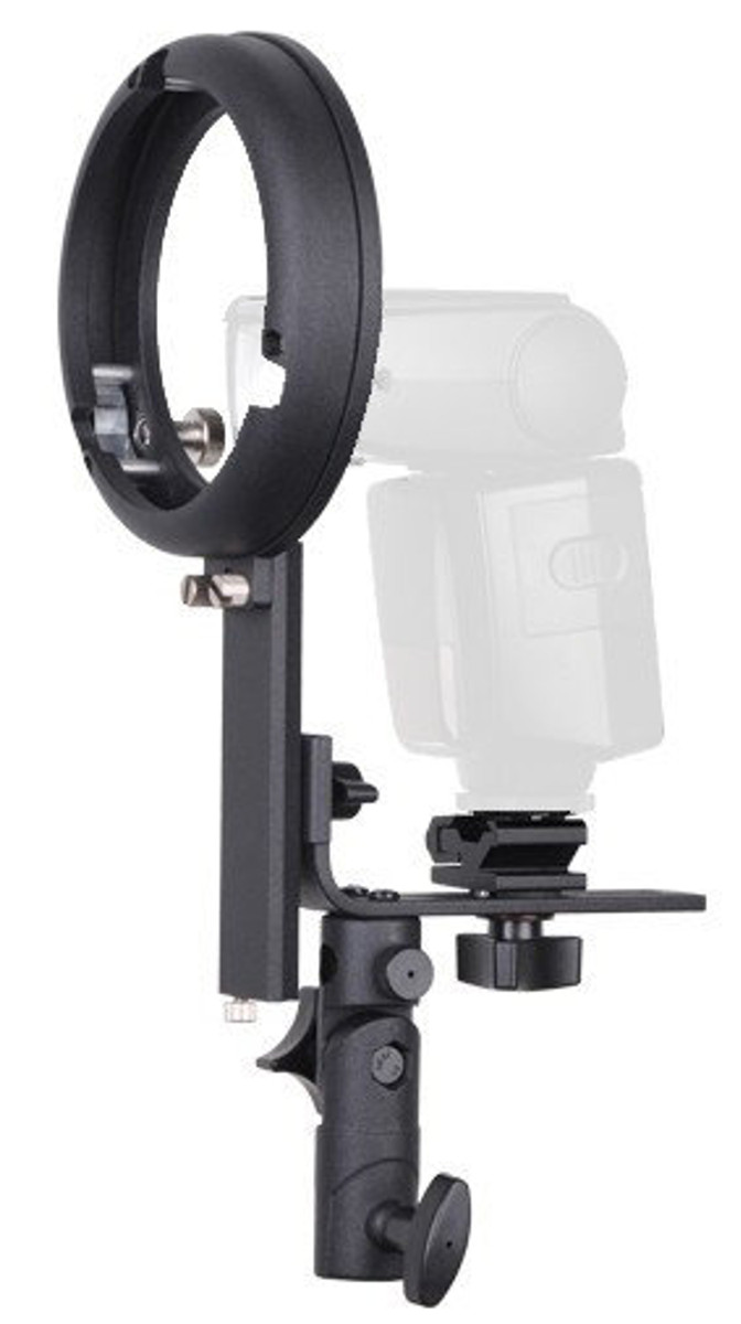 BRESSER BR-TL15 Kamerablitzhalter mit S-Bajonett Zubehöradapter