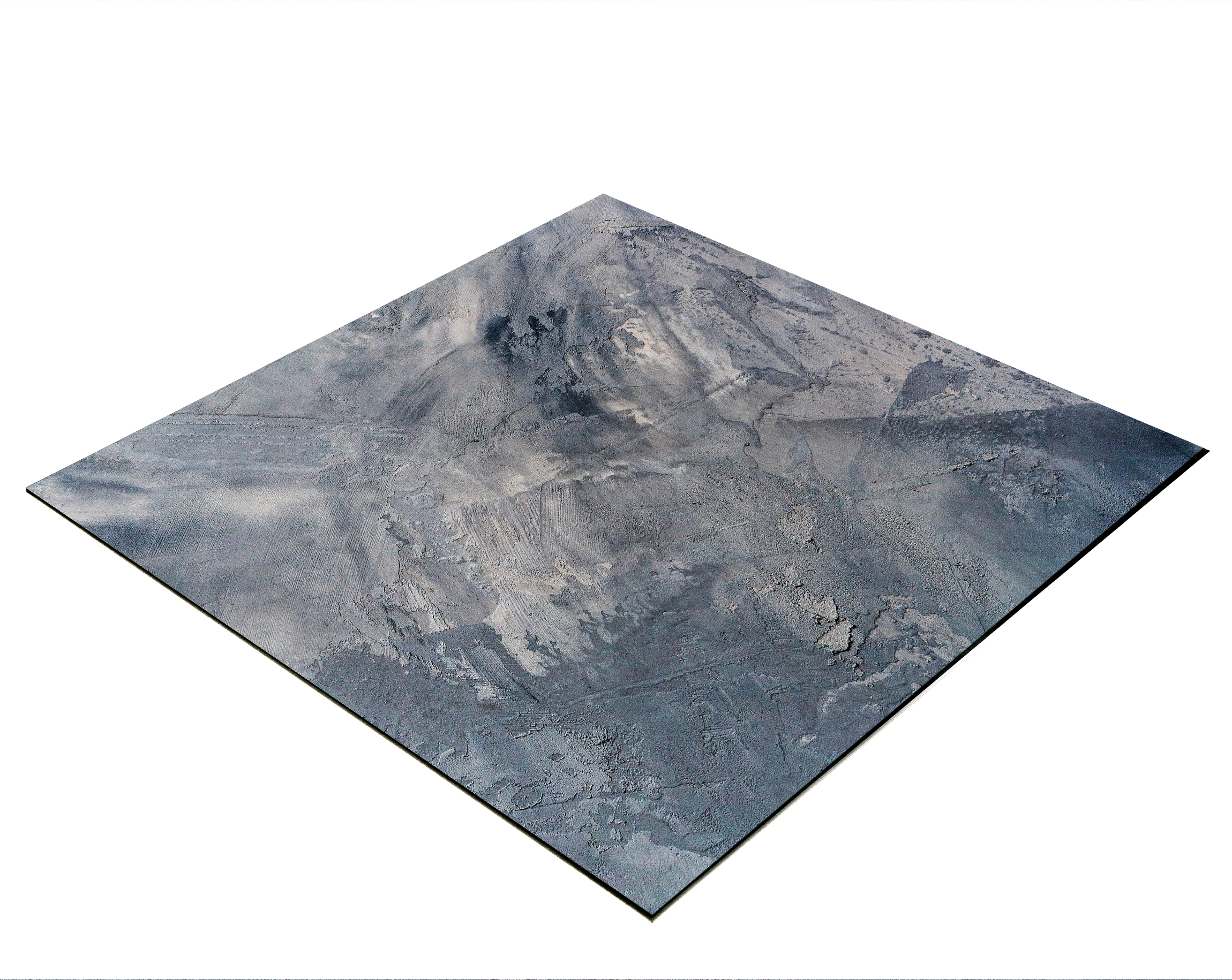 BRESSER Flatlay Hintergrund für Legebilder 60 x 60cm Abstraktes Grau/Blau